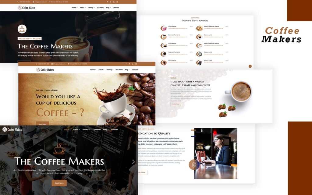 coffeemaker - coffee shop wordpress theme